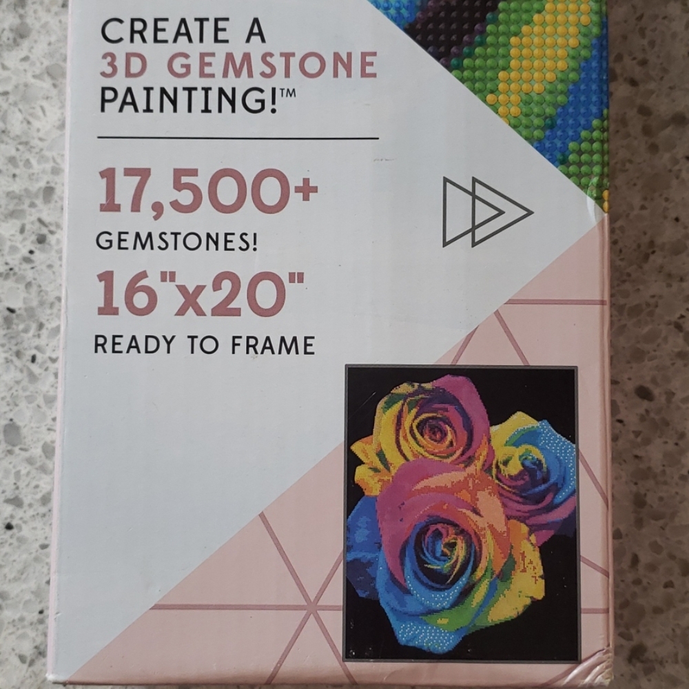 Dimentional diamond art 3d gemstone painting